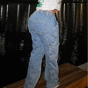 Don’t You Worry Wide Leg Carpenter Jeans